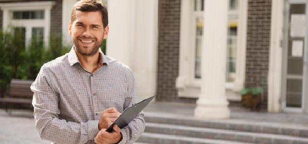 Man holding a clipboard